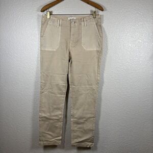 PAIGE Mayslie Straight Ankle Pants Vintage Warm Sand Women Size 29